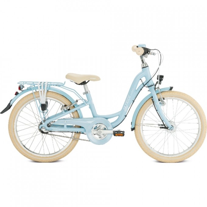 Двухколесный велосипед для девочек PUKY SKYRIDE 20-3 ALU голубой 4452