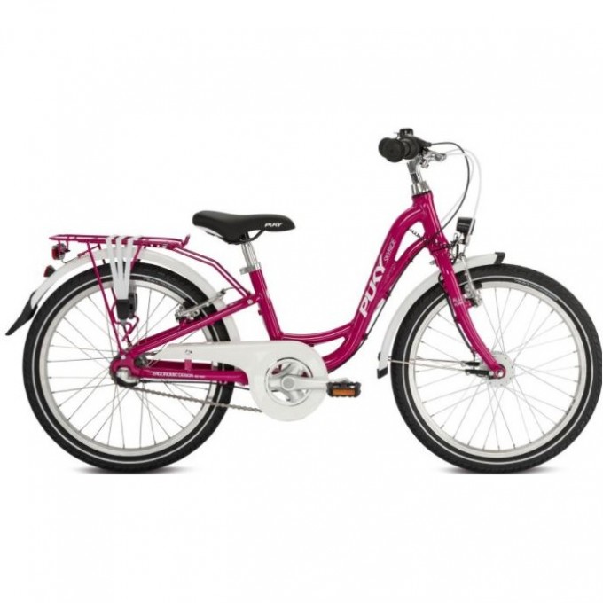 Двухколесный велосипед для девочек PUKY SKYRIDE 20-3 ALU малиновый 4457