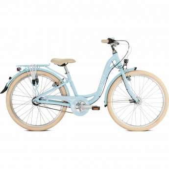 Двухколесный велосипед для девочек PUKY SKYRIDE 24-3 ALU голубой
