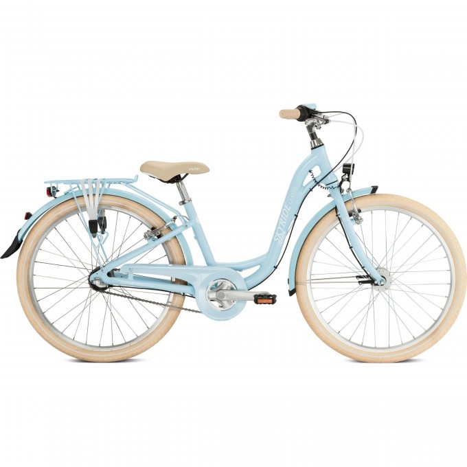 Двухколесный велосипед для девочек PUKY SKYRIDE 24-3 ALU голубой 4817