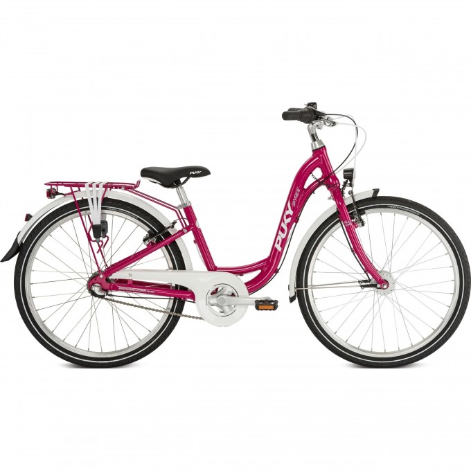 Двухколесный велосипед для девочек PUKY SKYRIDE 24-3 ALU малиновый 4819