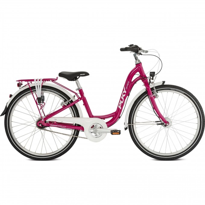 Двухколесный велосипед для девочек PUKY SKYRIDE 24-7 ALU малиновый 4825