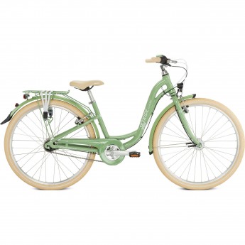 Двухколесный велосипед для девочек PUKY SKYRIDE 26-7 ALU LIGHT зеленый